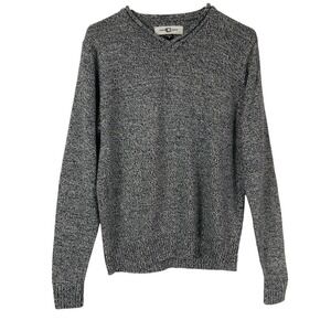 TOOL JEANS Men's Speckled V-Neck Long Sleeve Sweater Size S Gray Acrylic